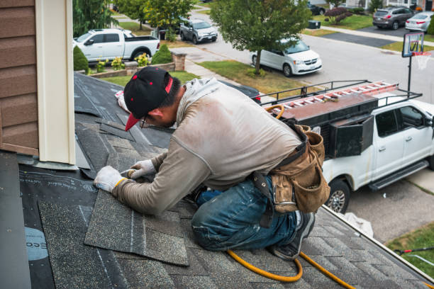 Professional Roof Replacement technician working in Linden, NJ